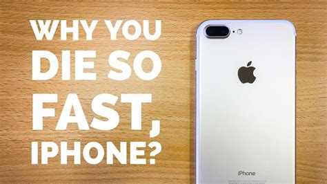 Why is my iPhone dying so fast?